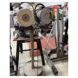 Sears 1/2 hp bench grinder & craftsman 6in bench