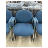 Metal upholstered office chair