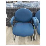 Metal upholstered office chair