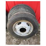 2- 245/70R19.5 tires