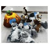 Vibrant life dog toys. Volcano. Animals and