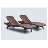 2 pack Keter Grenada loungers