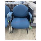 Metal upholstered office chair