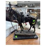 Bronze Lone horse sculpture