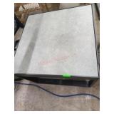 New Black patio table and swivel chair