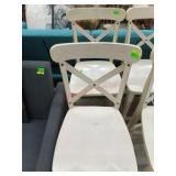 2 new White washed bar stools