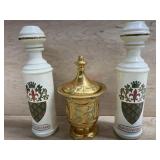 1 LOT - 3 PCS - 2  OLD FITZGERALD BOTTLES AND