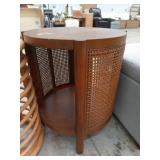 New retro end table, cane bottom style