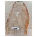 CLEAR GLASS REVERSED  ZEBRA SHAPES IN GLASS