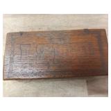 US BOND WOOD BOX - APPROX 10.5" X 5" - INSIDE LID