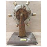 METAL AND GLASS - 6 BOTTLE DISPENSER ON METAL