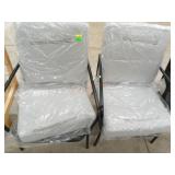 2 New Metal Patio chairs