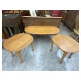 3 piece contemporary coffee and end table set