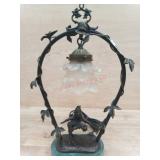 METAL LAMP VINE TRIM IN METAL , TWO CHILDREN
