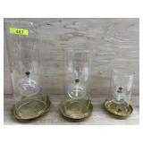 1 LOT - 3 PC SET - GRADUATED SIZED OF CYLINDER