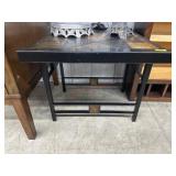 Black metal Tile top end table