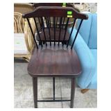 New Windsor back wood with metal back bar stool