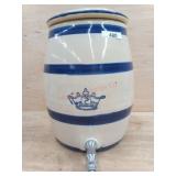 2 GAL  CREAM/ W BLUE RINGS - DRINK DISPENSER *