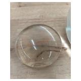 1 LOT - 2 PCS - CLEAR SMALL FLAT ROUNDED TOP