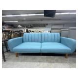 new teal Willa Arlow Wingback click clack sofa