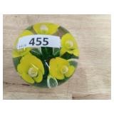 JOE ST. CLAIR PPERWEIGHT 84 - MEDIUM CLEAR W/