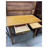 Oak library table 32x27x18