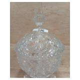 CLEAR FOOTED CRYSTAL CANDY DISH
