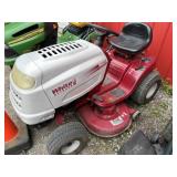 White outdoor 42 inch cut riding mower model LT