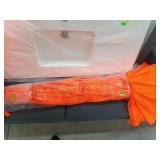 Large orange patio unbrella