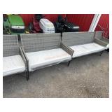 New 4pc Sunbrella patio set, sofa, loveseat and 2