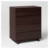 Room essentials modern 4 drawer dresser espresso
