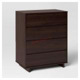 Room essentials modern 4 drawer dresser espresso