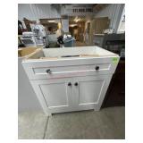 32" X 30" X 18" WHITE SINGLE DRAWER MULTIPLE