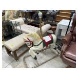 Vintage carousel rocking horse