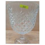 APPROX 12"  CRYSTAL QUILTED TRIFLE COMPOTE