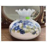 Gone with the wind lampshade in blueberry