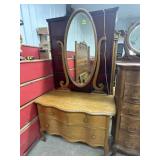 28/76h x 39 w oak princess dresser