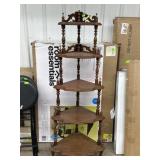 Ornate 5 tier spindle chotchkie holder