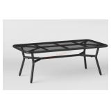 Metal mesh patio coffee table
