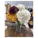 Crystal Vase with artificial flowers