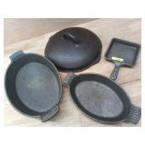 1 LOT - 4 PCS -CAST IRON - APPROX 13"