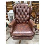 Burgendy Leather office chair