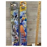 2 x kites - airplane and shark