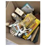 Box lot of  partial household cleaners