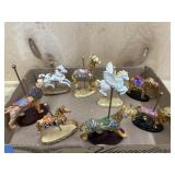 8x Carousel Animals