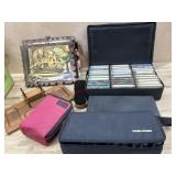 Case with cassette tapes and bow of cassettes ,