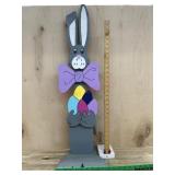 Wooden Gray Easter Bunny