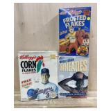 3x Sports Figures Cereal Boxes