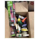 Box of fire extinguishers and partial used