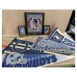 4x NFL Pennants, 3x MLB Plaques